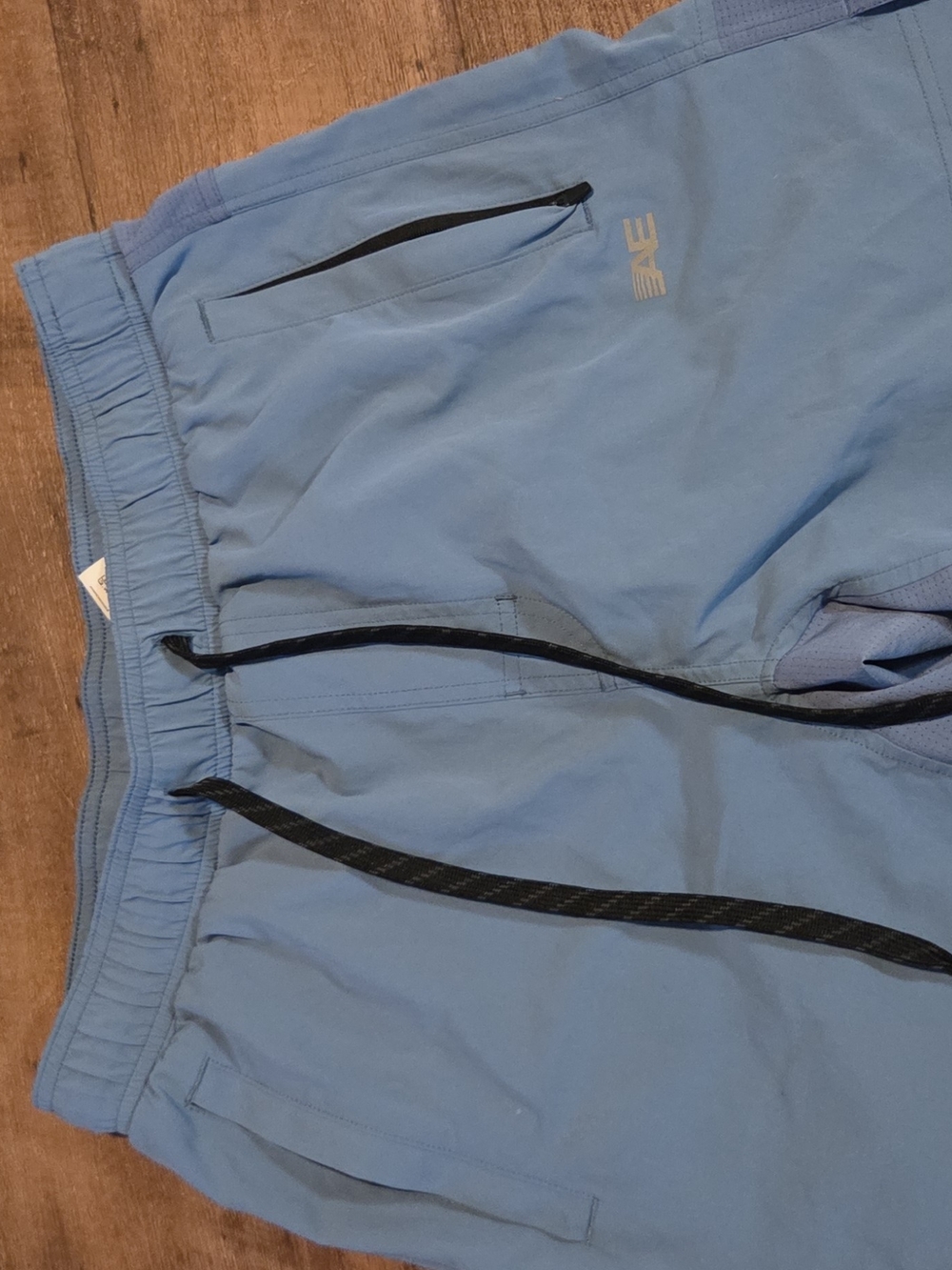 American Eagle Outfitters Light Blue Athletic Drawstring Shorts